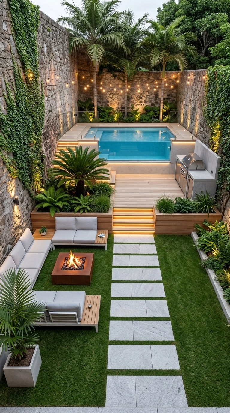 Landscape design in Scandinavian Garden style — Yard by GenRoom AI