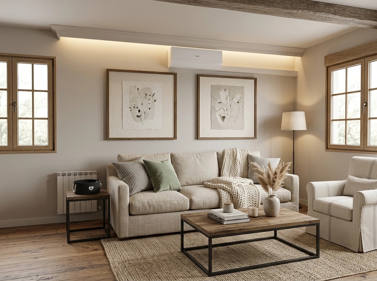 Modern Farmhouse Living Room design — interior photo by GenRoom AI
