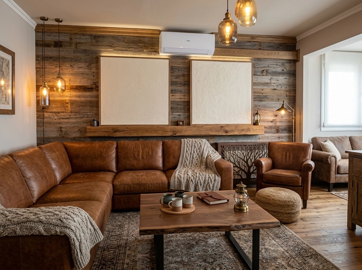 Interior design in Rustic style — Living Room by GenRoom AI