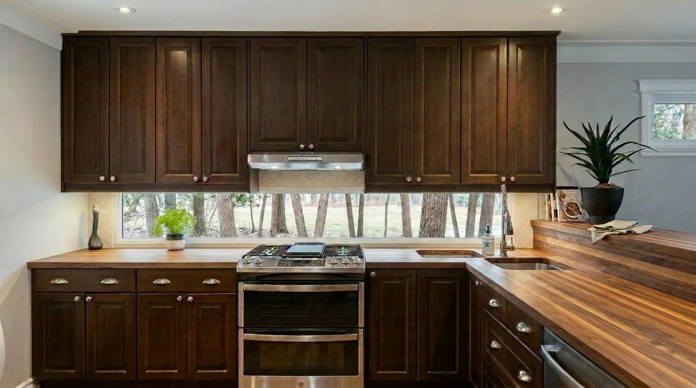 Modern Farmhouse Dapur design — interior photo by GenRoom AI