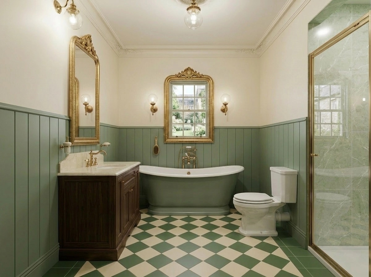 Bathroom interior in Classic style — photo by GenRoom AI