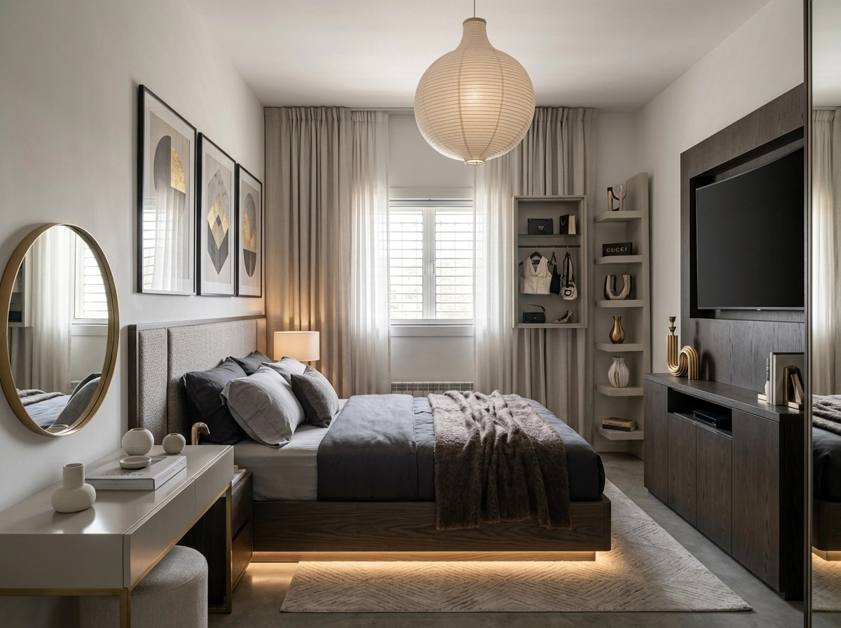 Interior design in Contemporary style — Bedroom by GenRoom AI