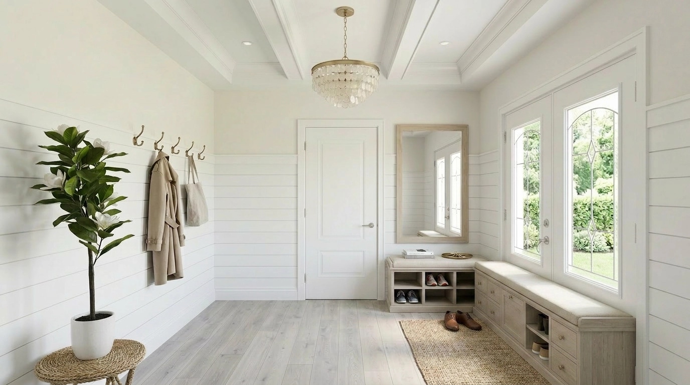 Hallway interior in Modern Farmhouse style — photo by GenRoom AI