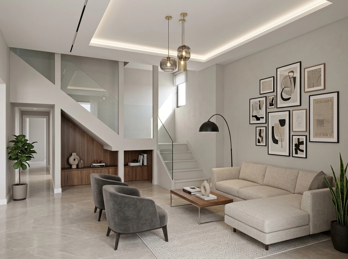 Interior design in Contemporary style — Living Room by GenRoom AI
