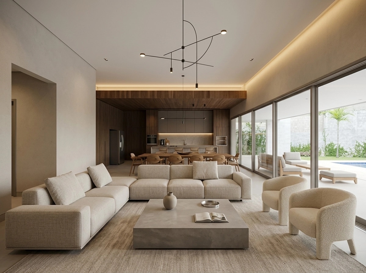 Minimalism Living Room design — interior photo by GenRoom AI