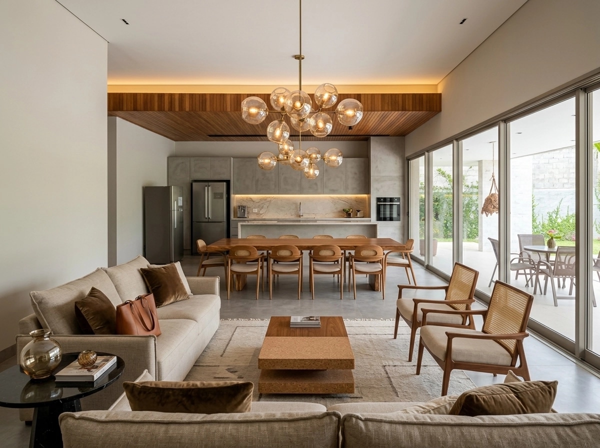 Thiết kế nội thất theo phong cách Portuguese Modern — Phòng khách bởi GenRoom AI
