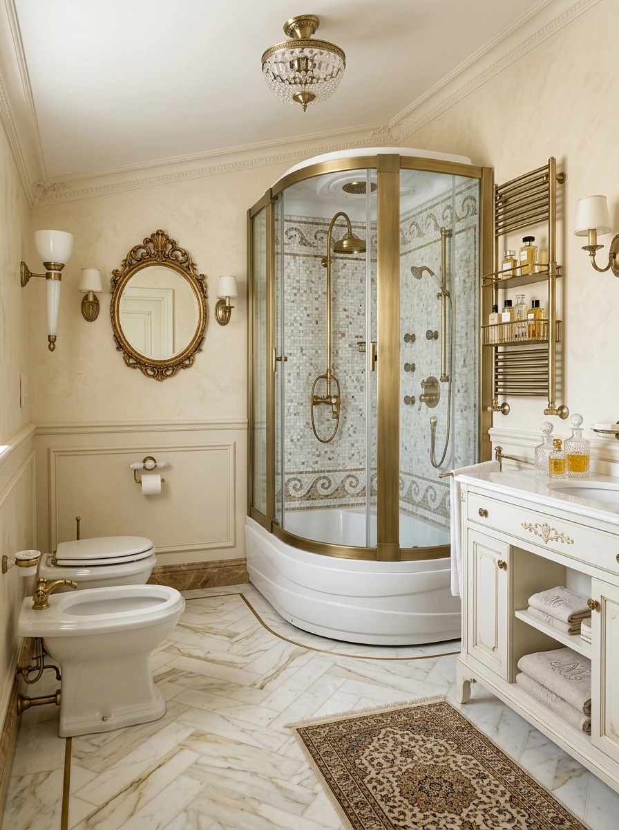 Bathroom interior in Classic style — photo by GenRoom AI