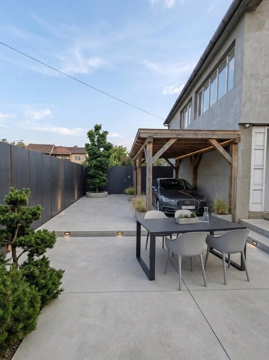 Landscape design in Minimalist Yard style — Yard by GenRoom AI
