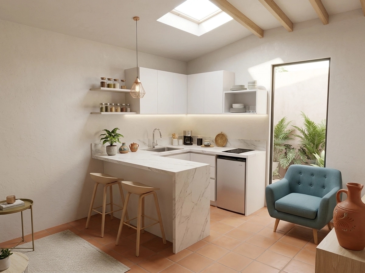 Kitchen interior in no_style style — photo by GenRoom AI