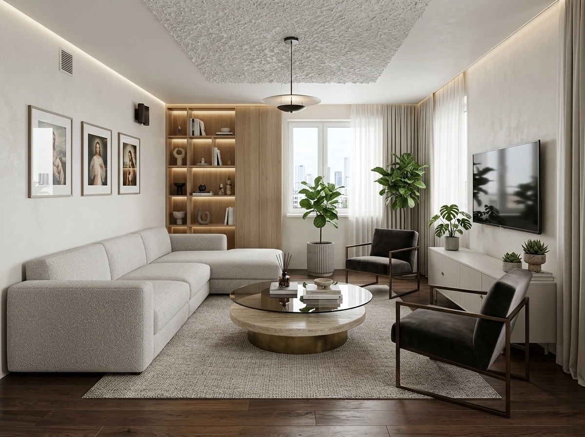 Interior design in Contemporary style — Living Room by GenRoom AI