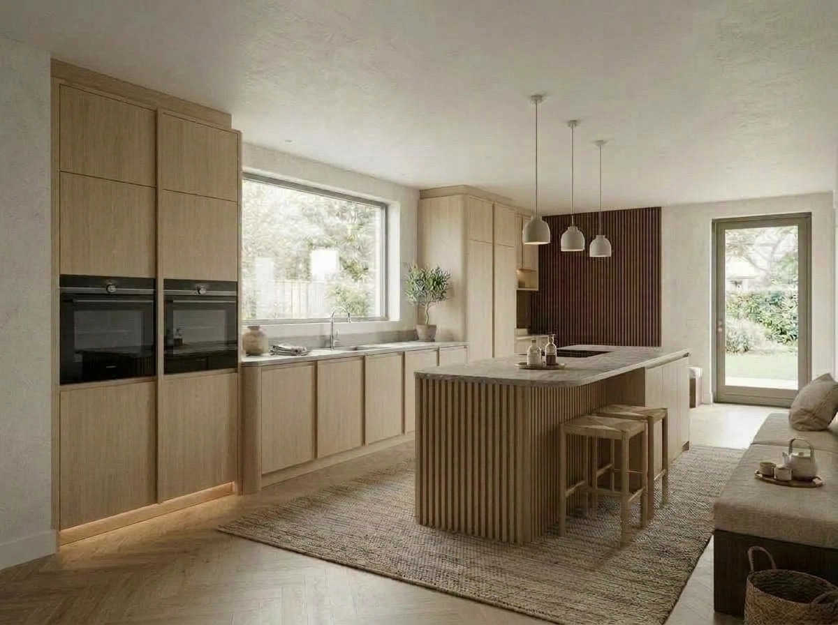 Interior design in Japandi style — Kitchen by GenRoom AI