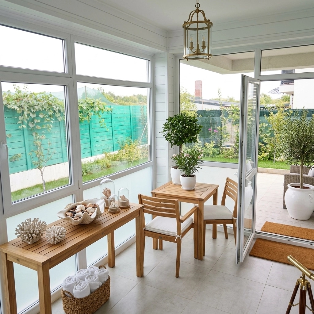 Interior design in Coastal / Hamptons style — balcony by GenRoom AI