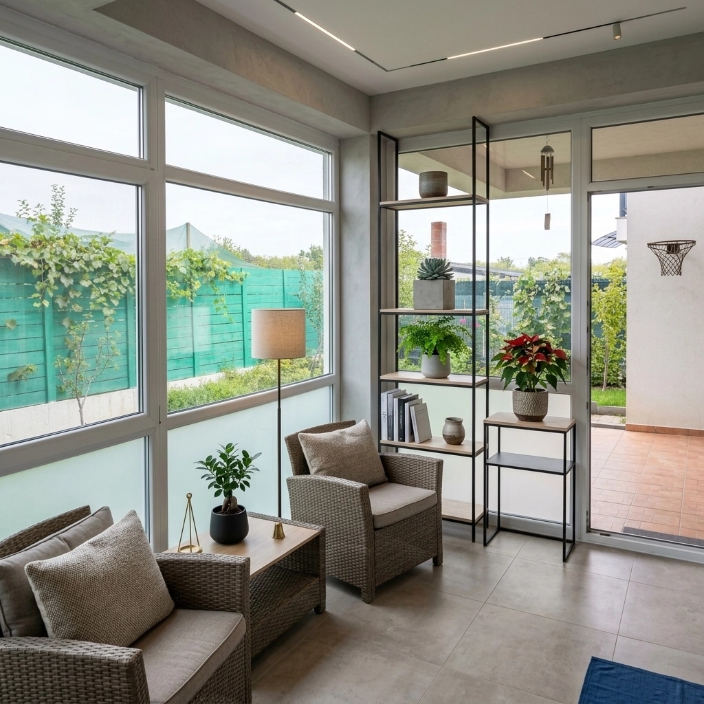 Interior design in Minimalism style — balcony by GenRoom AI