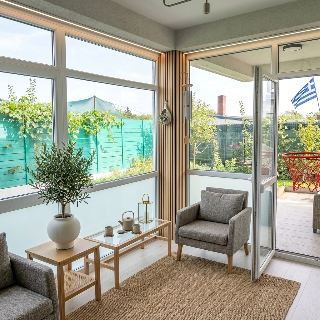 Interior design in Scandinavian style — balcony by GenRoom AI