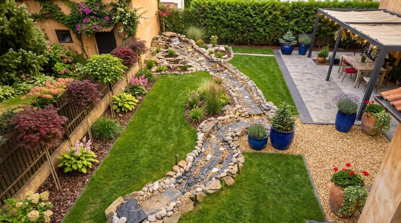 Yard design in no_style style — photo by GenRoom AI