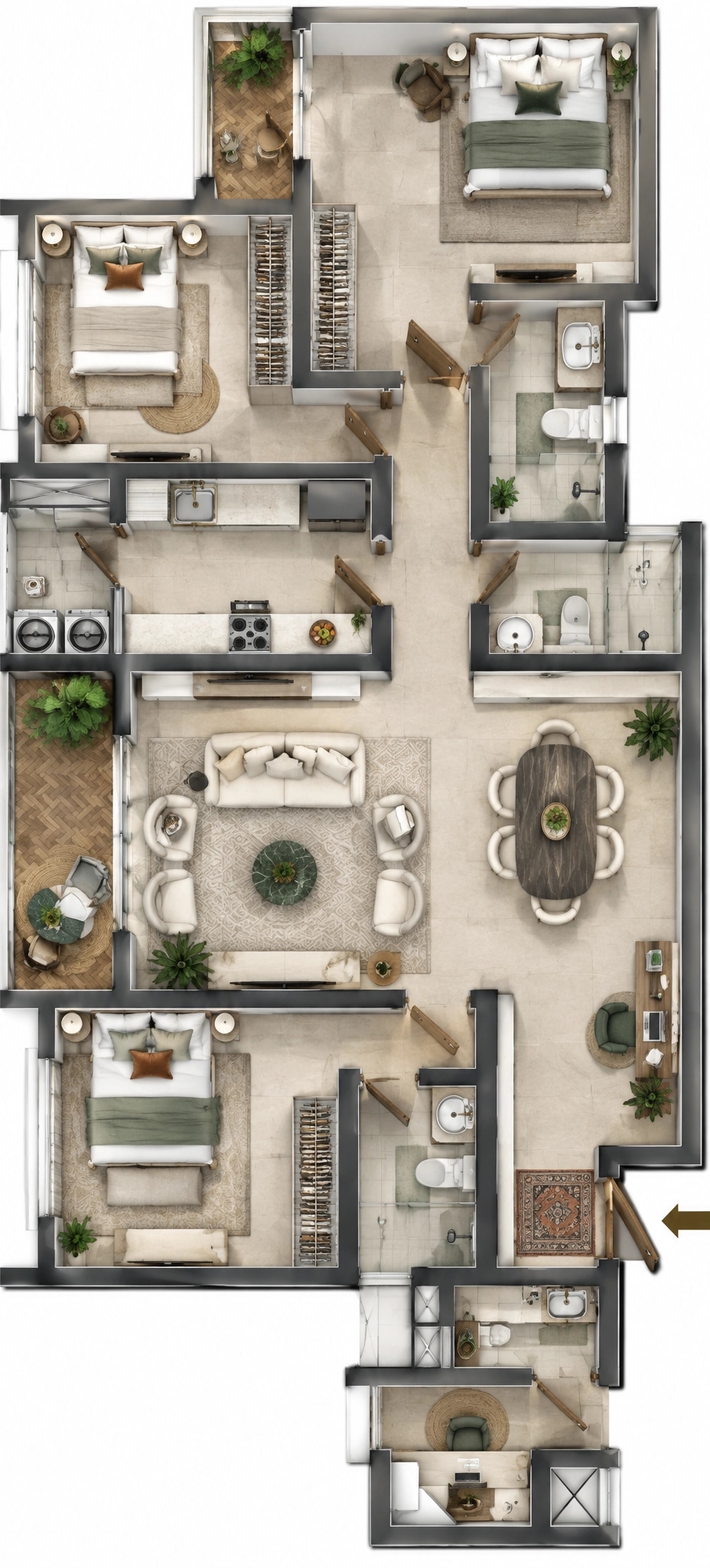 Interior design in Eclectic style — Living Room by GenRoom AI