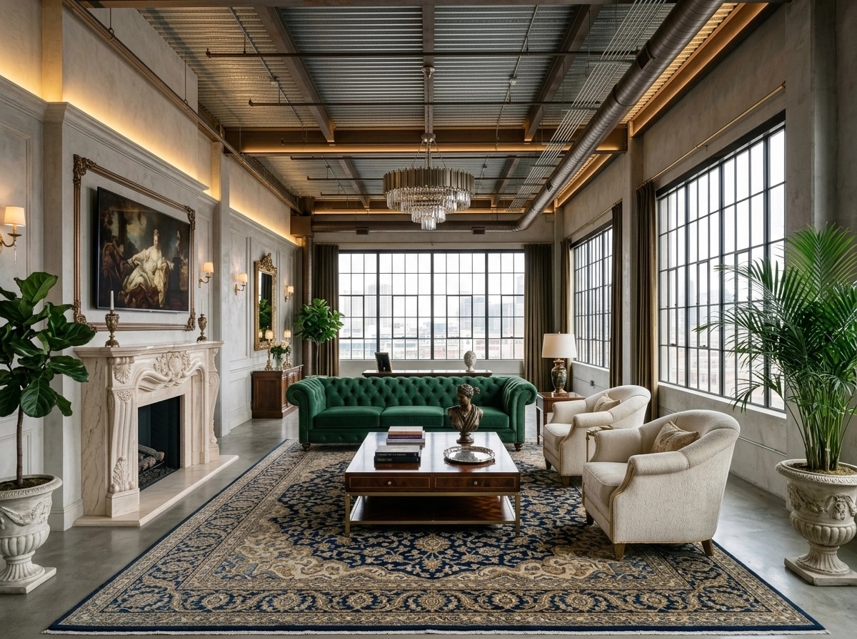 Interior design in Neoclassic style — Living Room by GenRoom AI