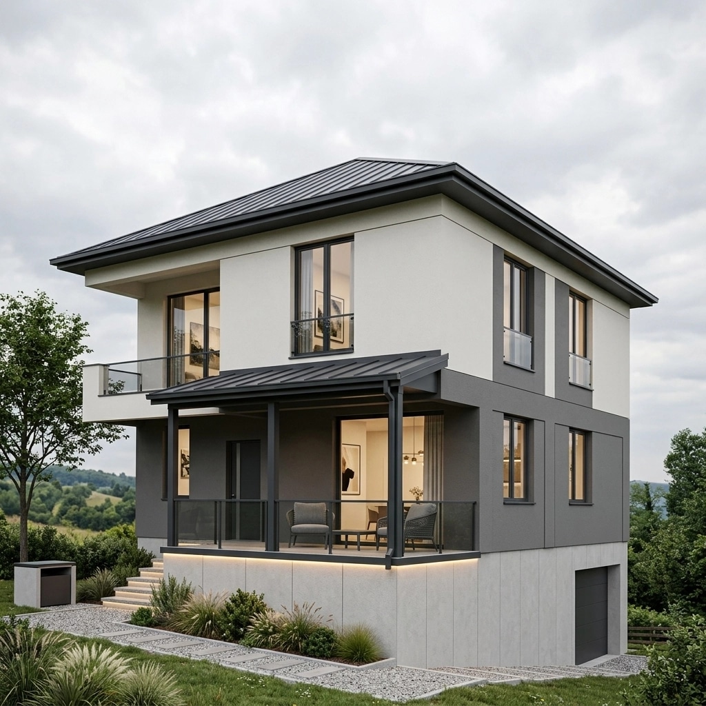 Facade design in Contemporary Facade style — Facade by GenRoom AI