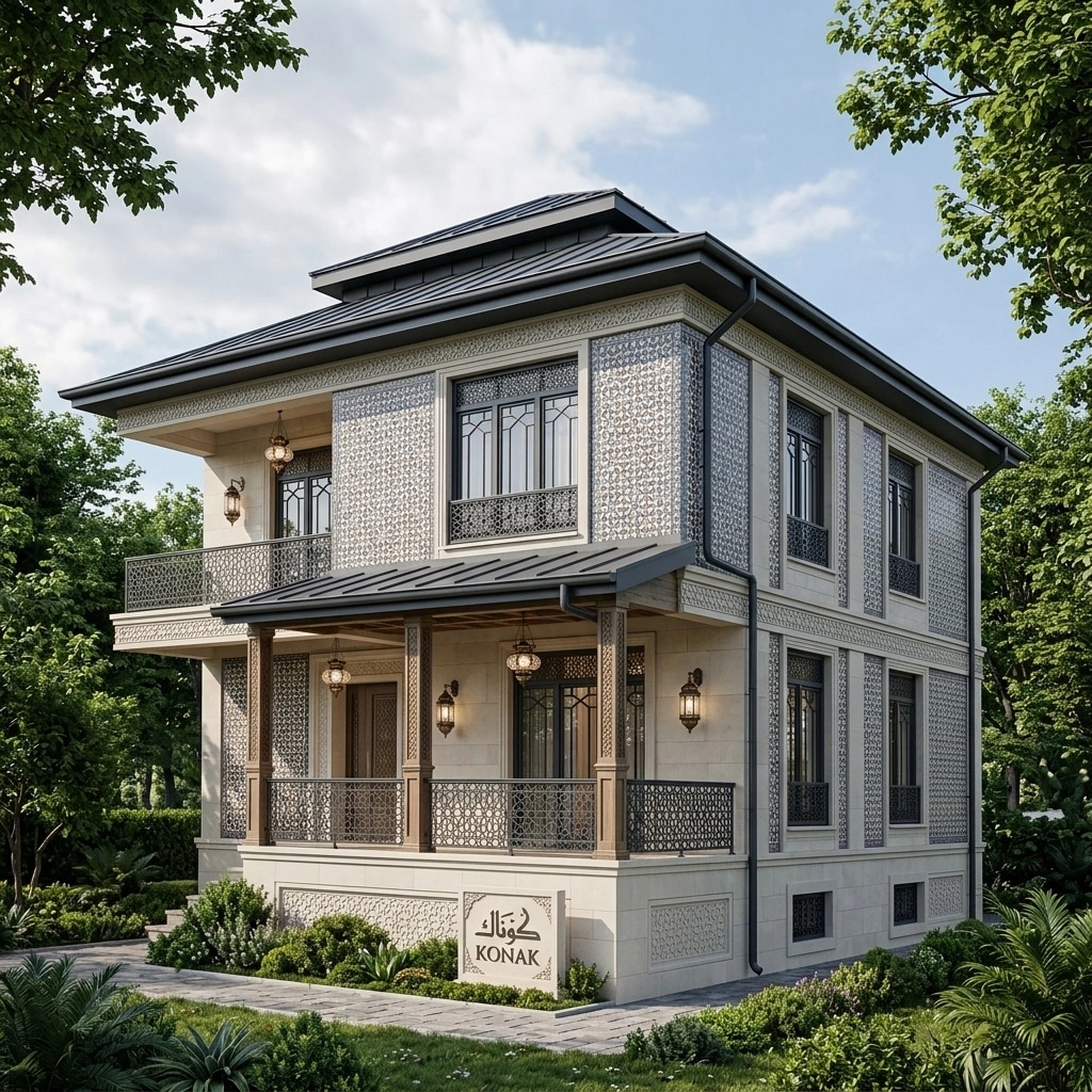 Facade design in Ottoman Facade style — photo by GenRoom AI