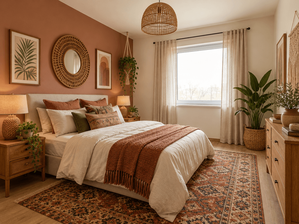 Interior design in Bohemian style — Bedroom by GenRoom AI