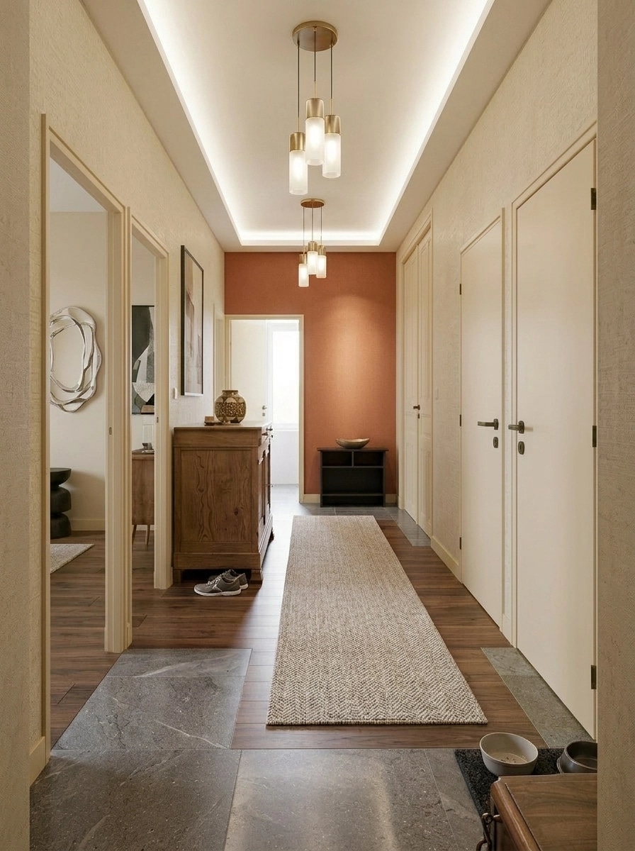 Contemporary Hallway design — interior photo by GenRoom AI