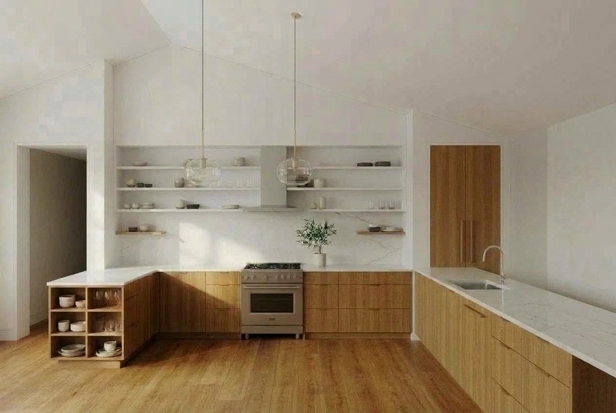 Interior design in Scandinavian style — Kitchen by GenRoom AI