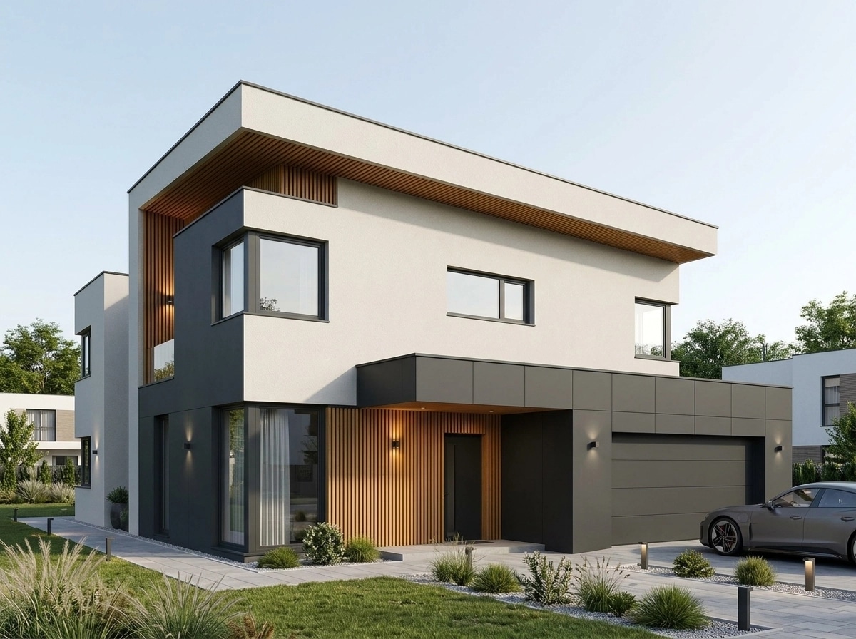 Contemporary Facade Facade design — facade photo by GenRoom AI
