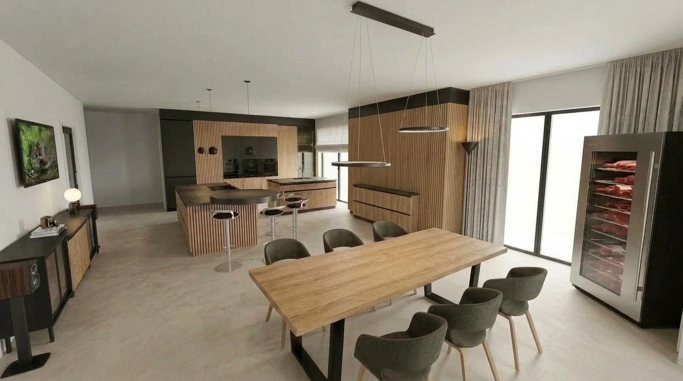 Kitchen interior in no_style style — photo by GenRoom AI