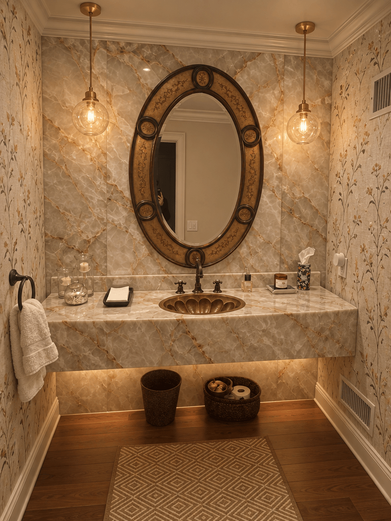 Bathroom interior in no_style style — photo by GenRoom AI