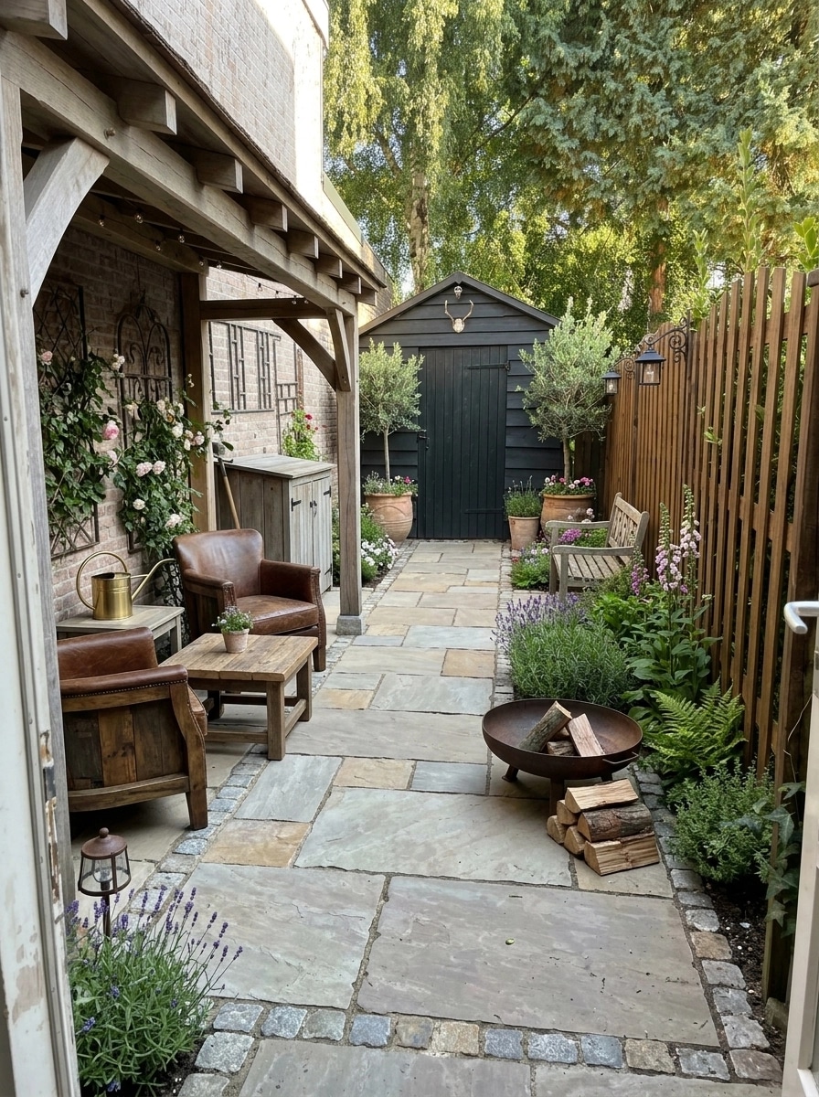 Country Rustic Garden Yard design — yard photo by GenRoom AI