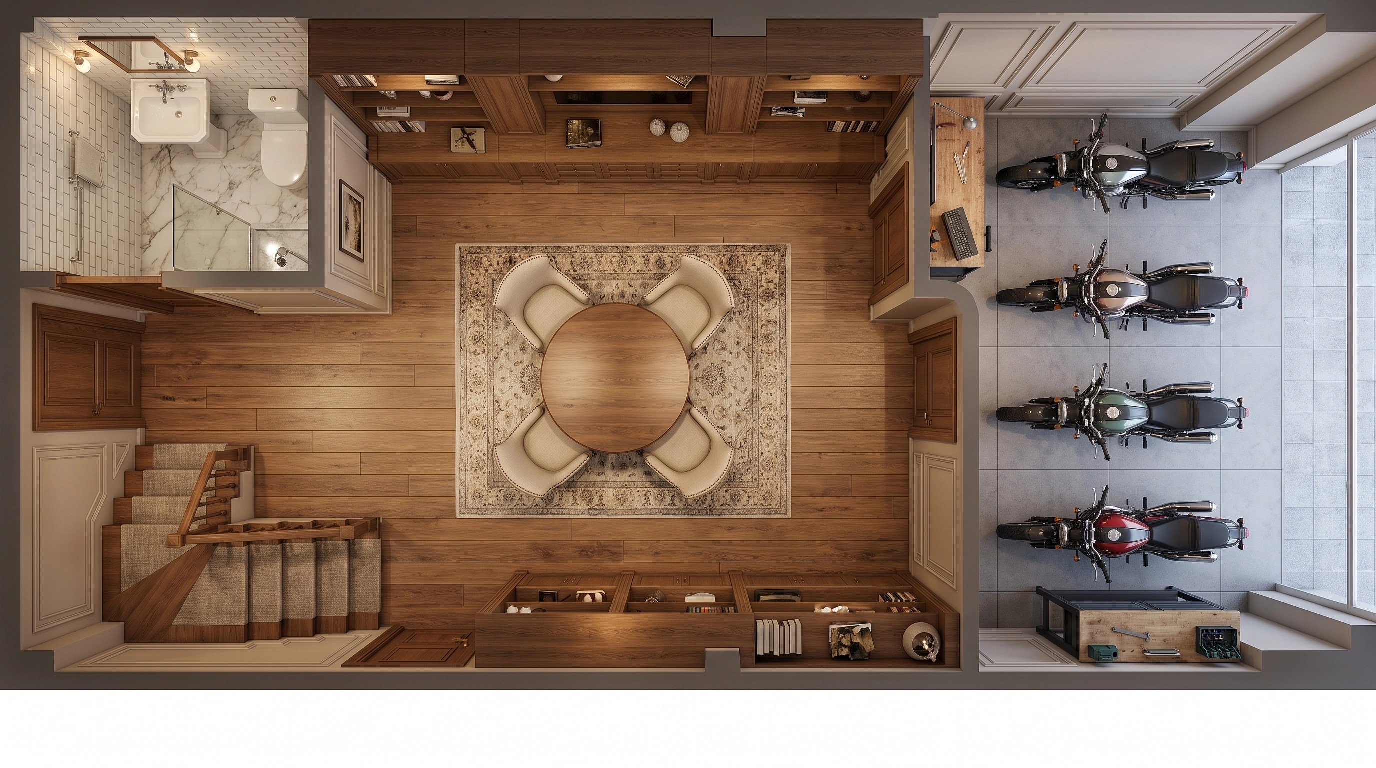 Interior design in Transitional style — Living Room by GenRoom AI