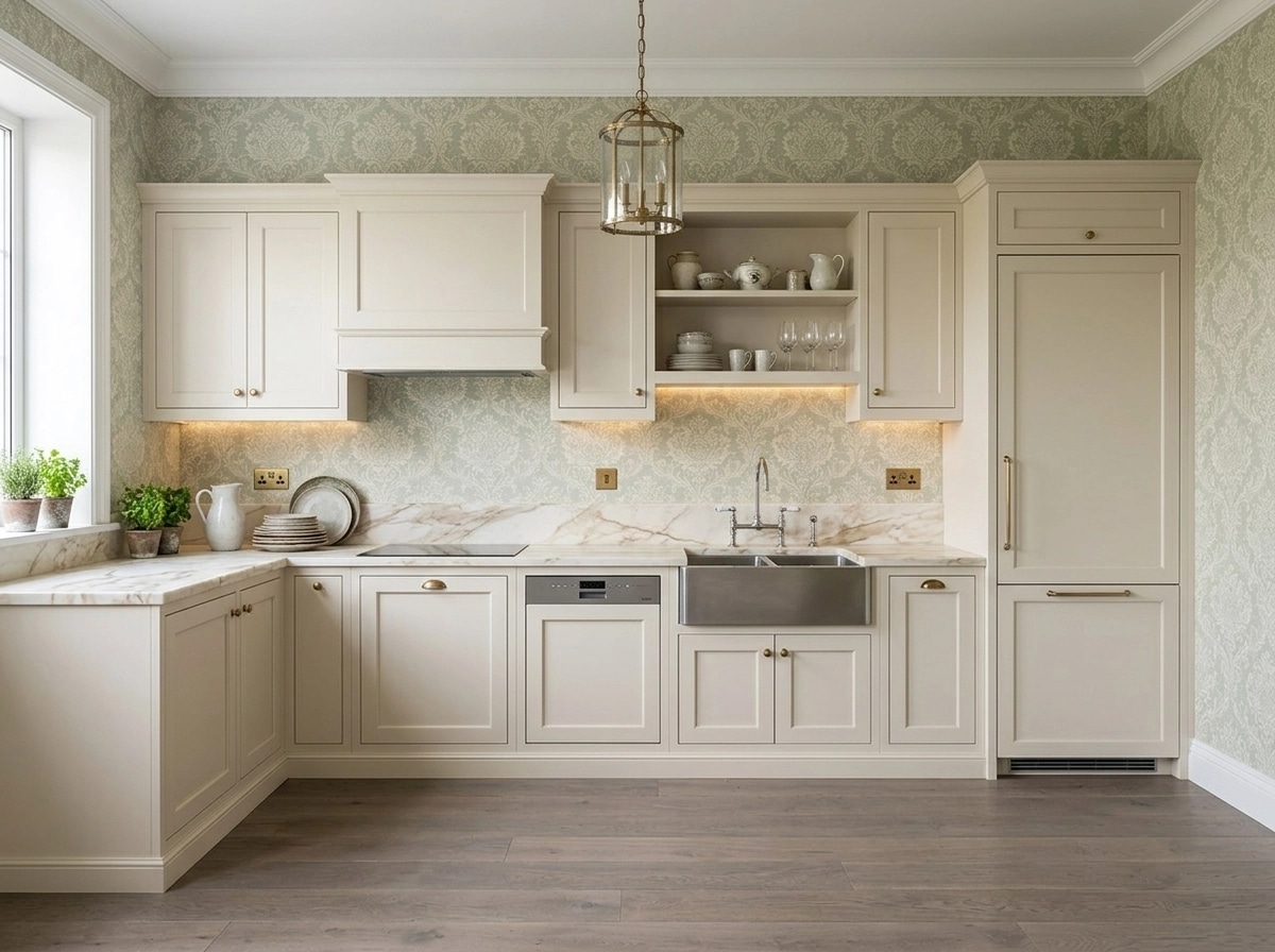 Transitional Kitchen design — interior photo by GenRoom AI