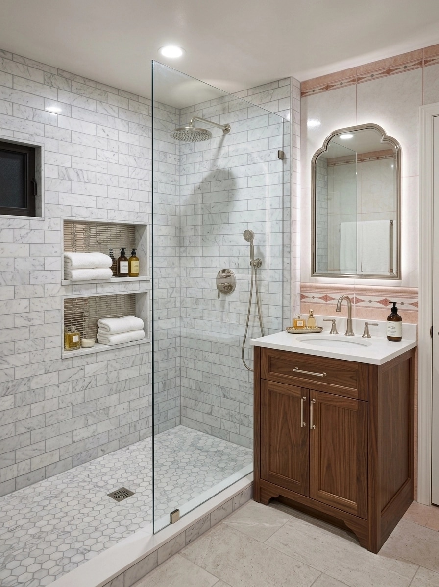 Interior design in Transitional style — Bathroom by GenRoom AI