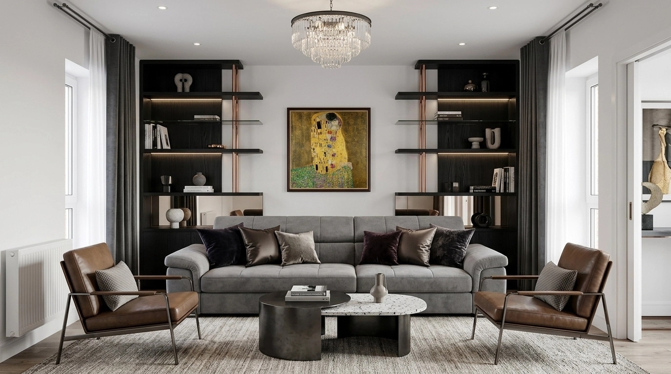 Interior design in Contemporary style — Living Room by GenRoom AI
