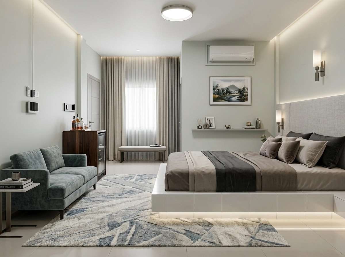 Interior design in Contemporary style — Bedroom by GenRoom AI
