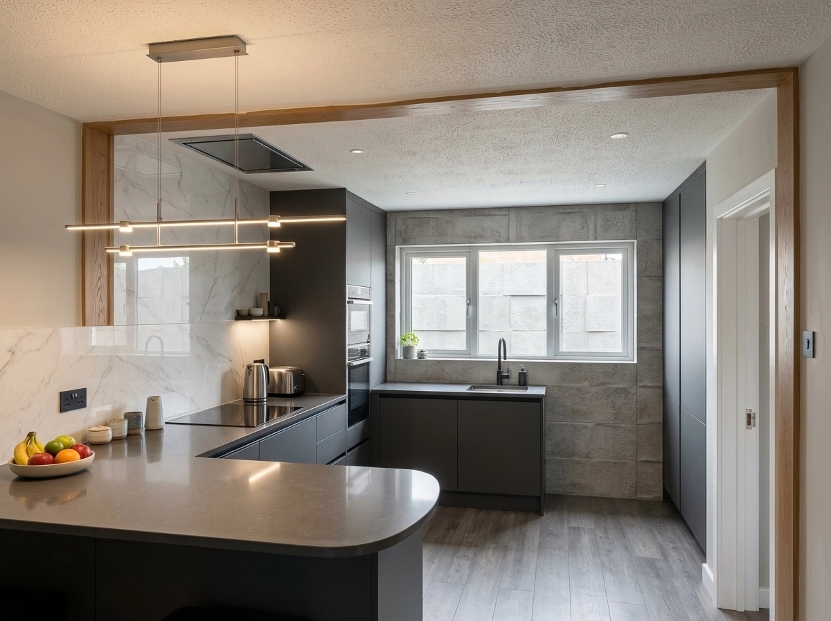 Kitchen interior in Contemporary style — photo by GenRoom AI