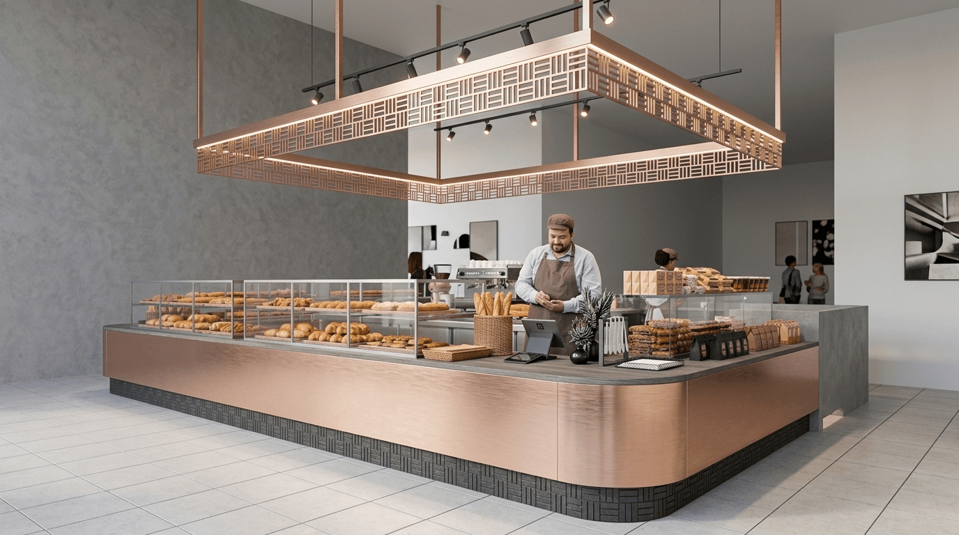Interior design in Contemporary style — coffee_shop by GenRoom AI