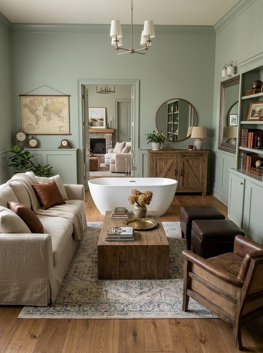 Modern Farmhouse Living Room design — interior photo by GenRoom AI