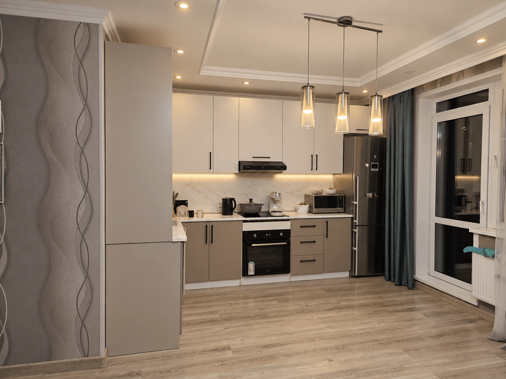 Minimalism Kitchen design — interior photo by GenRoom AI