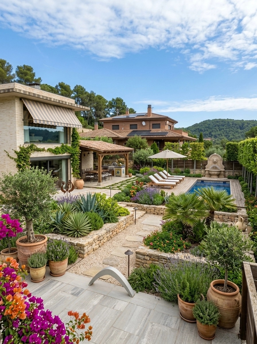 Mediterranean Yard Yard design — yard photo by GenRoom AI