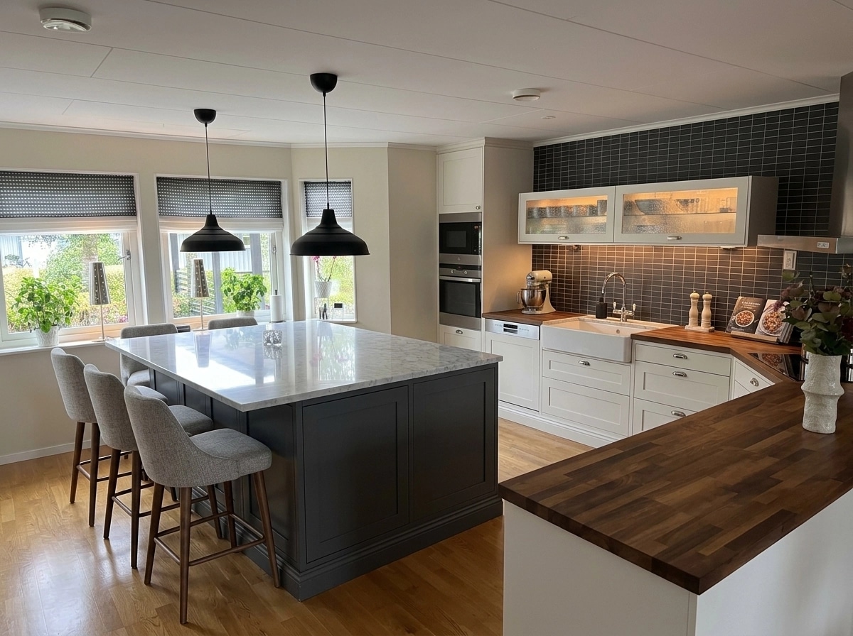Interior design in Transitional style — Kitchen by GenRoom AI