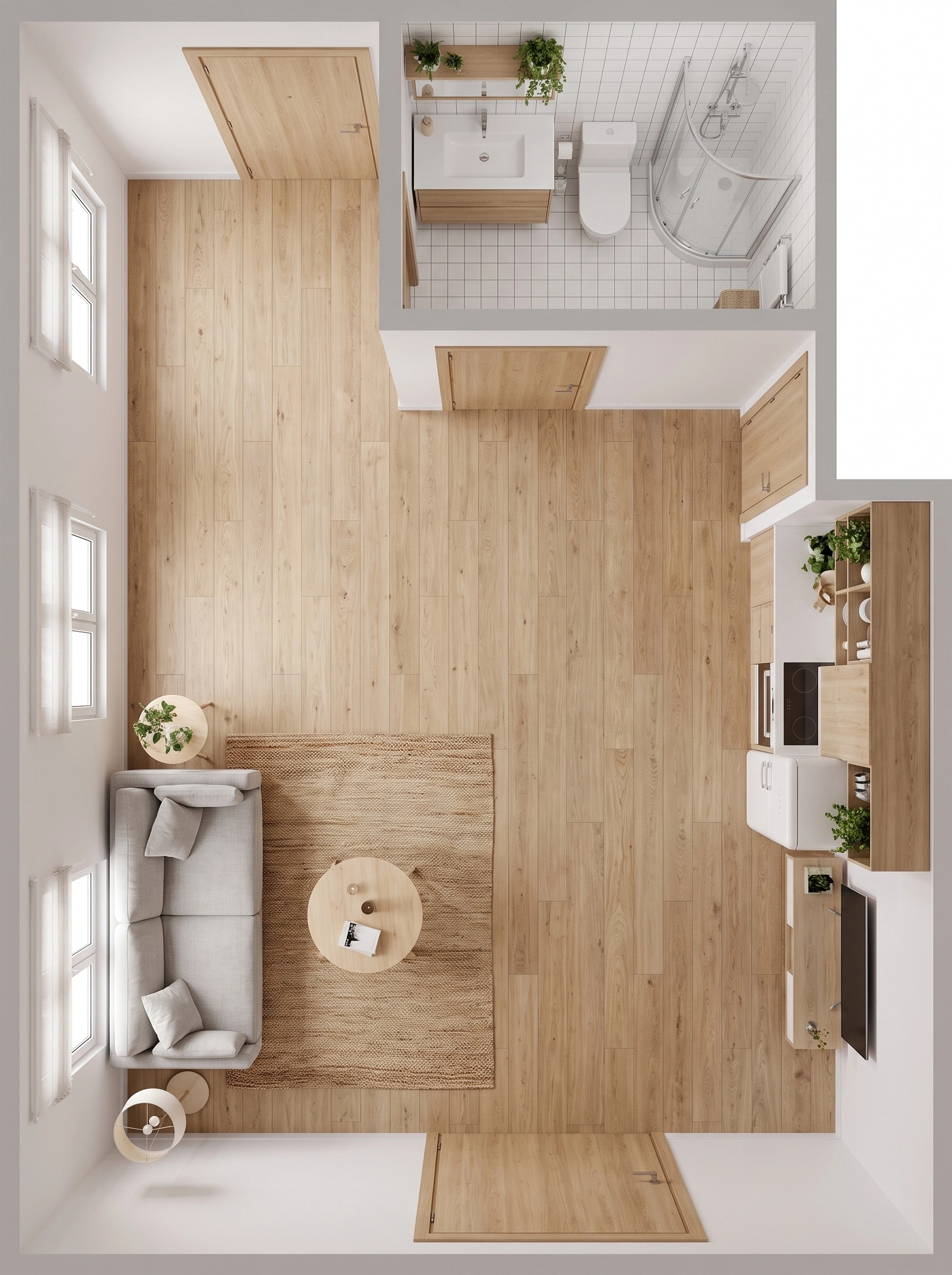 Scandinavian Living Room design — interior photo by GenRoom AI