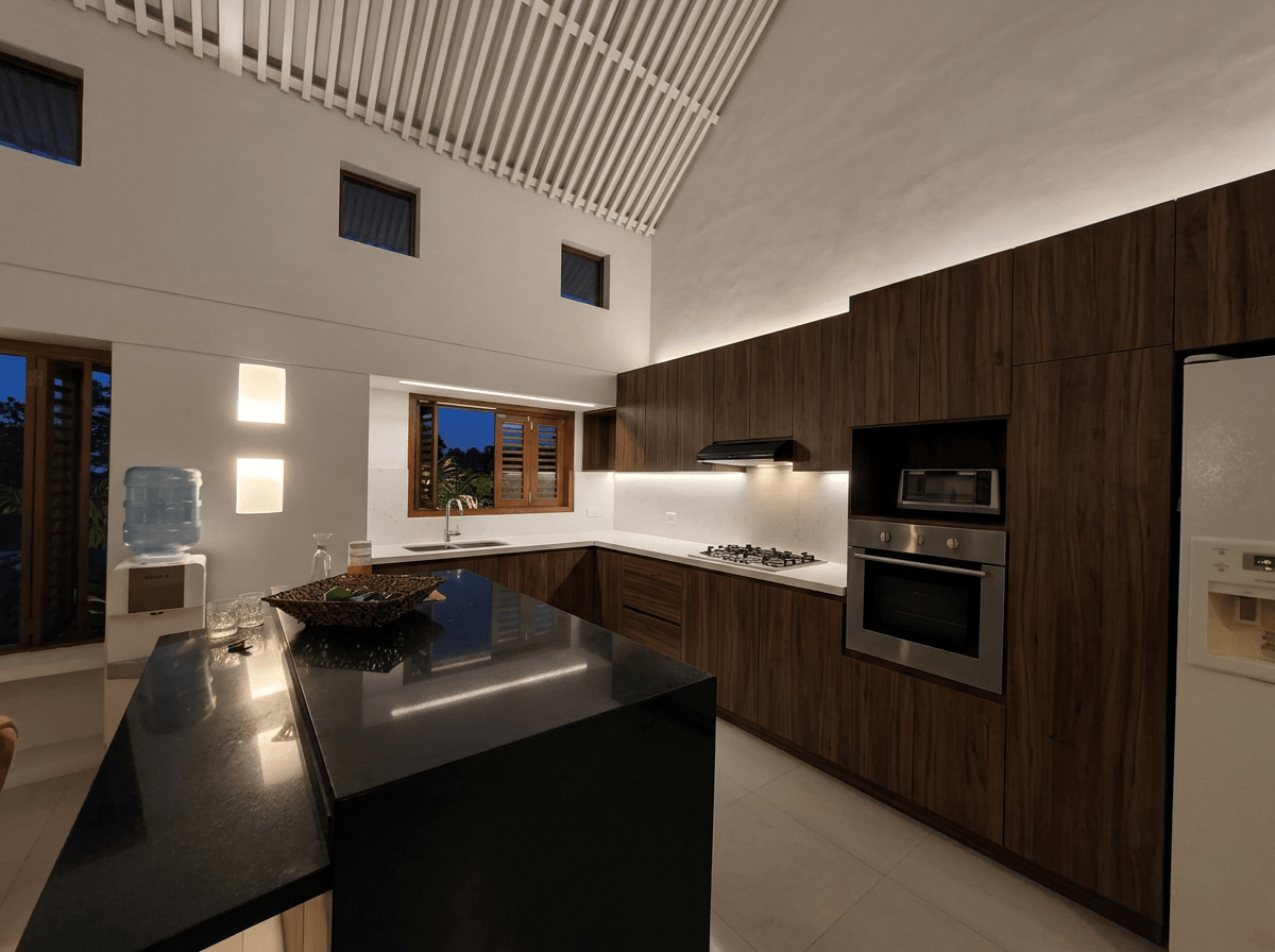 Minimalism Kitchen design — interior photo by GenRoom AI