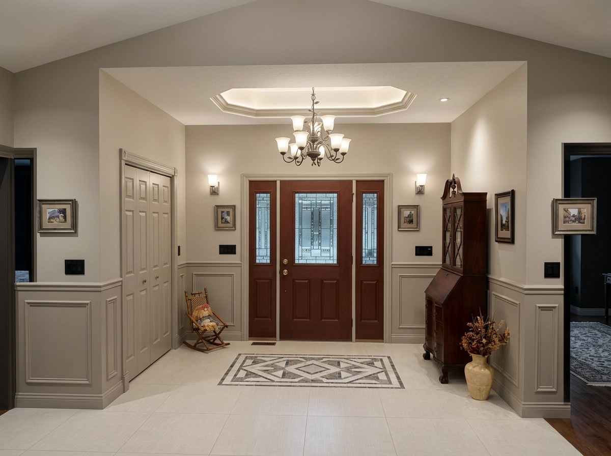 Hallway interior in Transitional style — photo by GenRoom AI