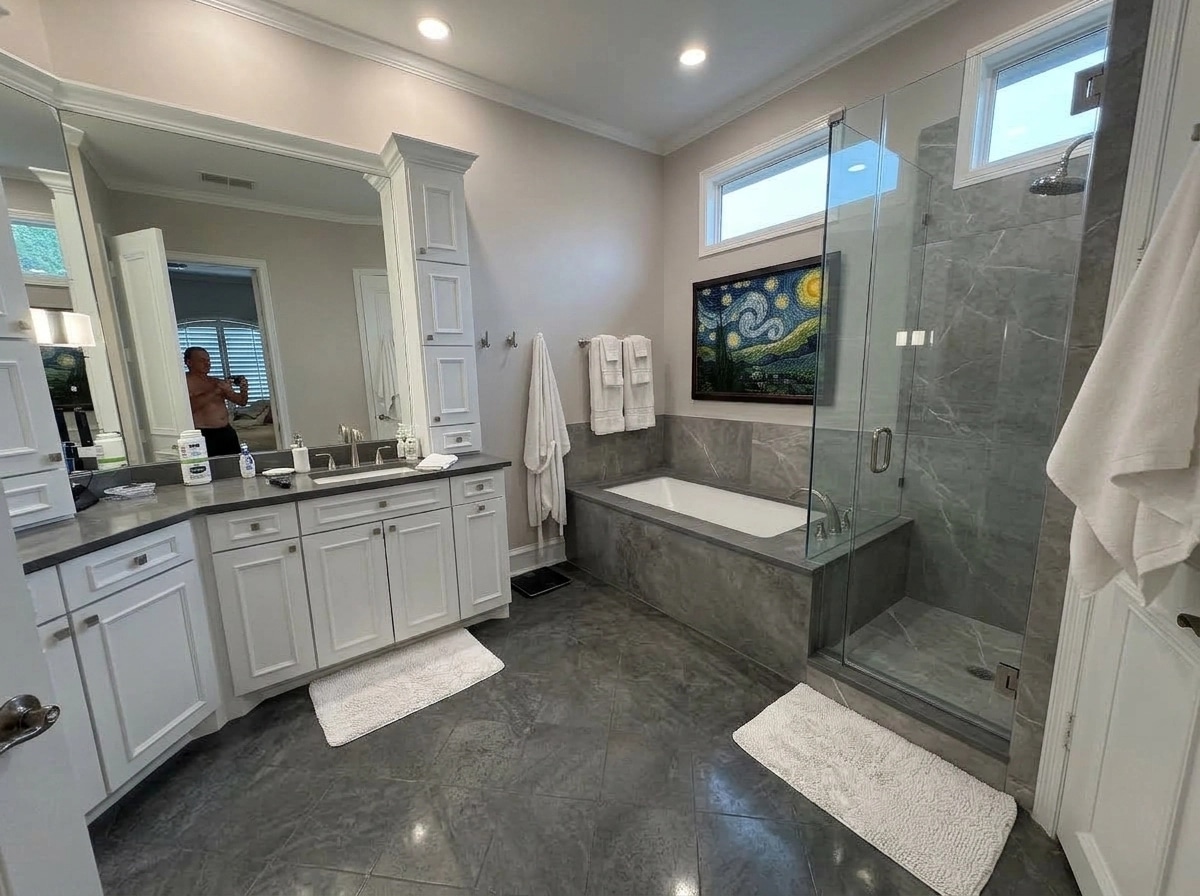 Bathroom interior in no_style style — photo by GenRoom AI