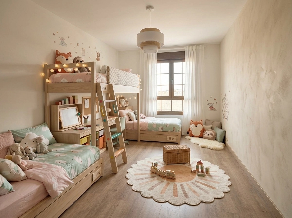 Scandinavian Kids Room design — interior photo by GenRoom AI