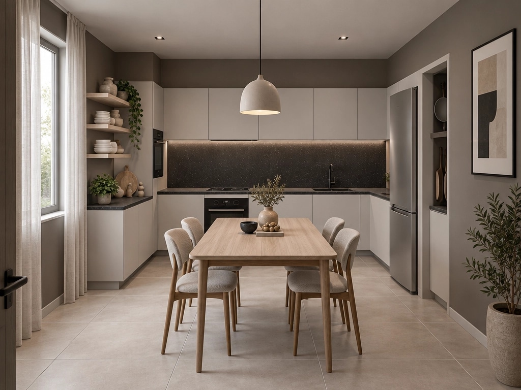 Interior design in Contemporary style — Kitchen by GenRoom AI