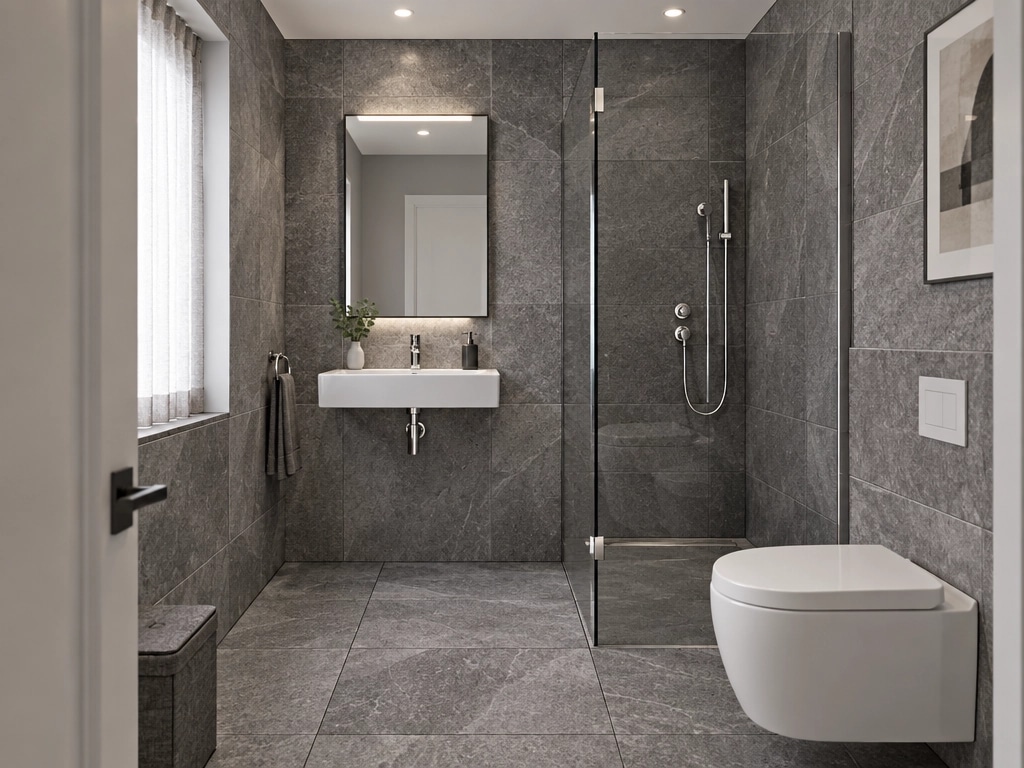 Bathroom interior in Contemporary style — photo by GenRoom AI