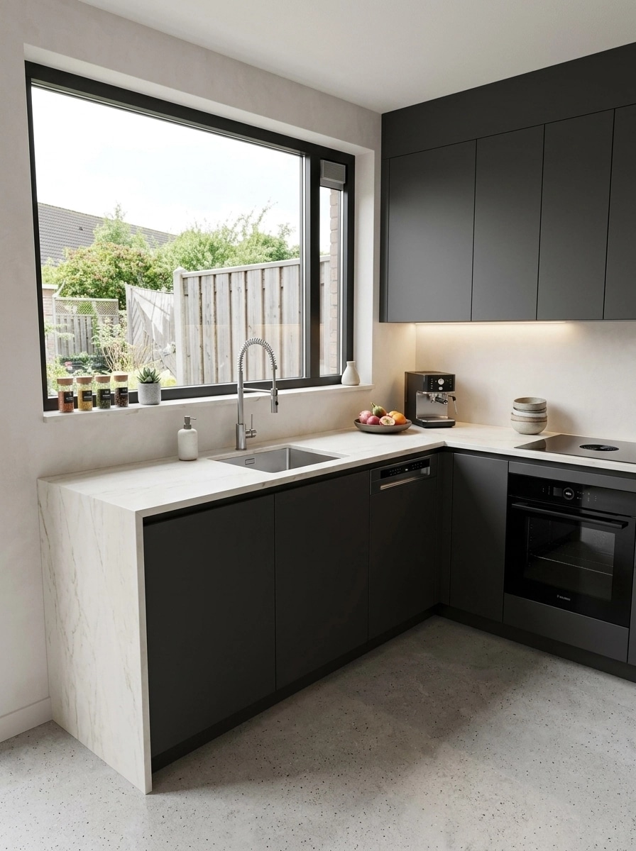 Kitchen interior in Contemporary style — photo by GenRoom AI