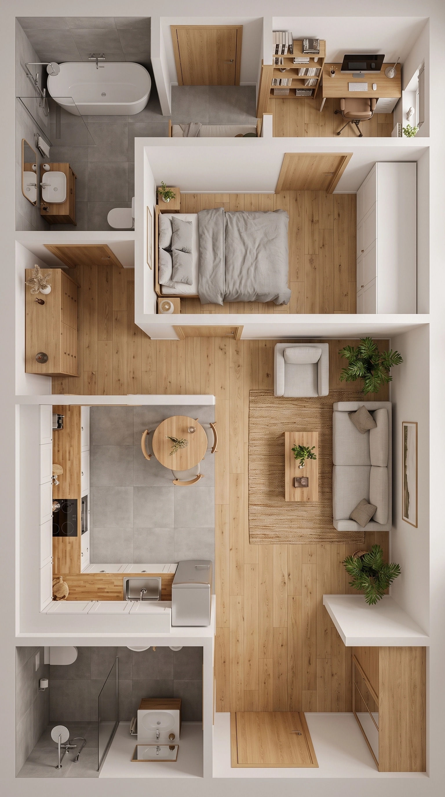 Scandinavian Living Room design — interior photo by GenRoom AI